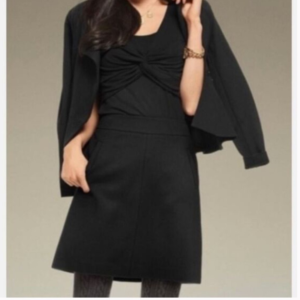 Cabi Agency jersey Stretch Ponte Skirt‎ Black Sz 6